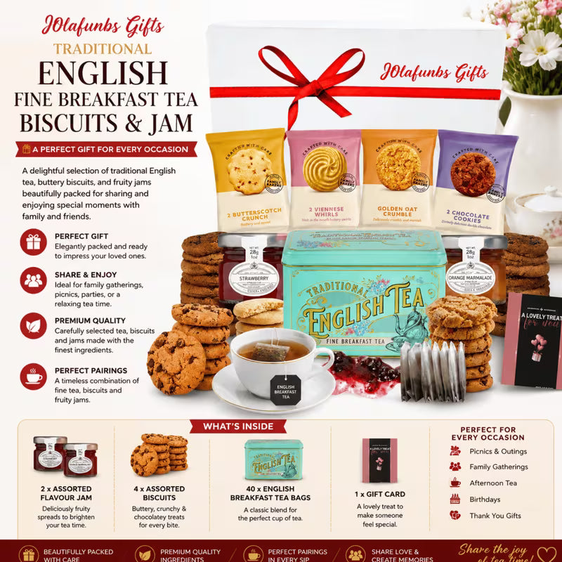 English tea hamper designed for gifting and hospitality