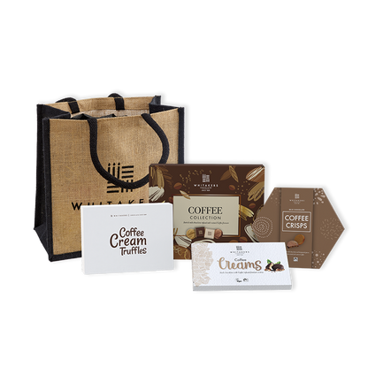 Luxury treat box for coffee lovers with chocolate delights