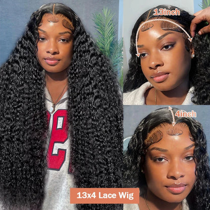 Luxury human hair wig with soft flowing curls