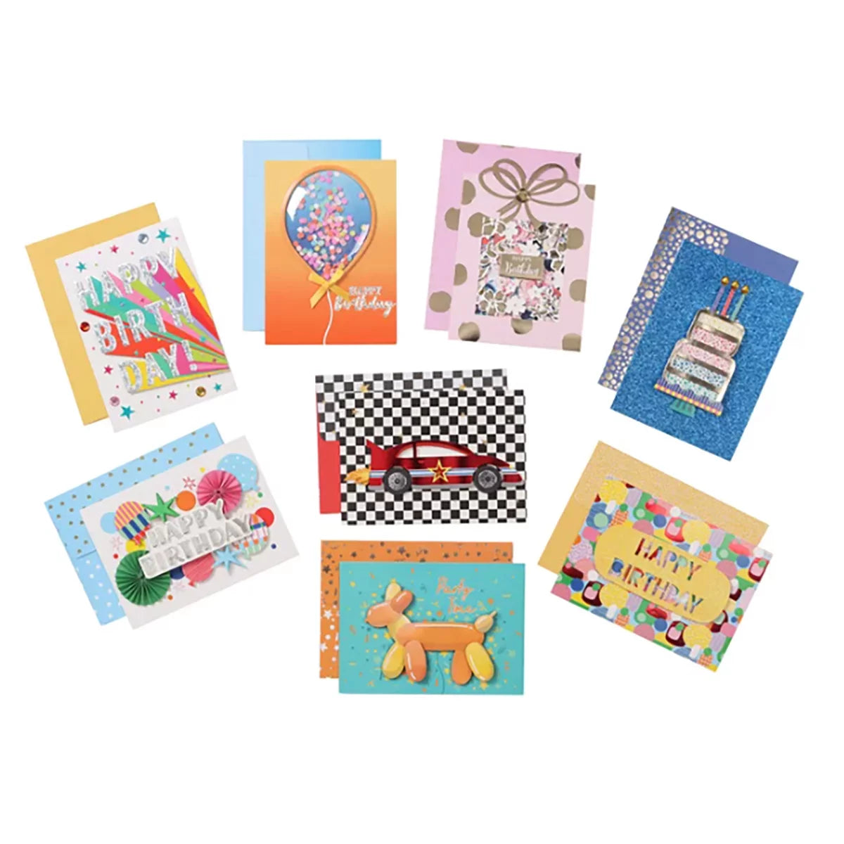 Handmade cards with coordinating self sealing envelopes