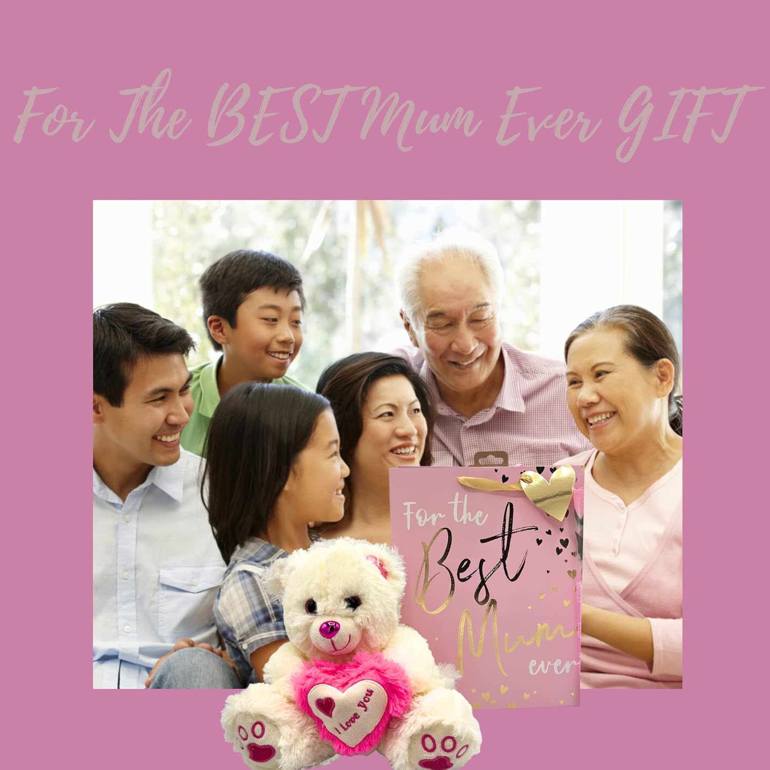 Luxury sweets gift box curated for Mum with chocolates and candies