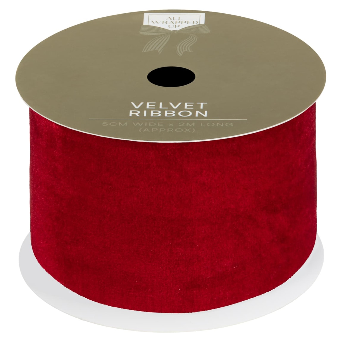 Christmas gift ribbon 2 metres long and 5cm wide