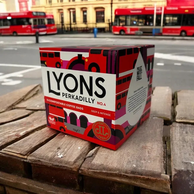 Lyons Perkadilly coffee bags retail pack of 4 x 10 single-serve bags