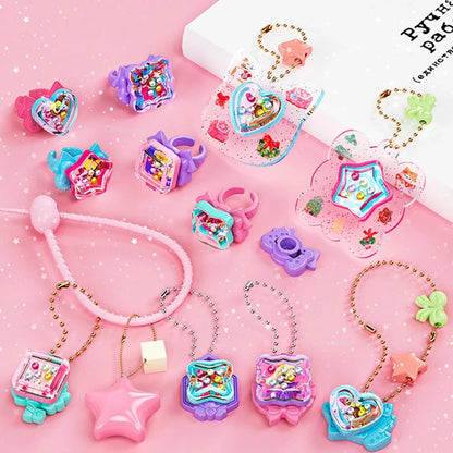 Kids DIY ring and keychain design kit
