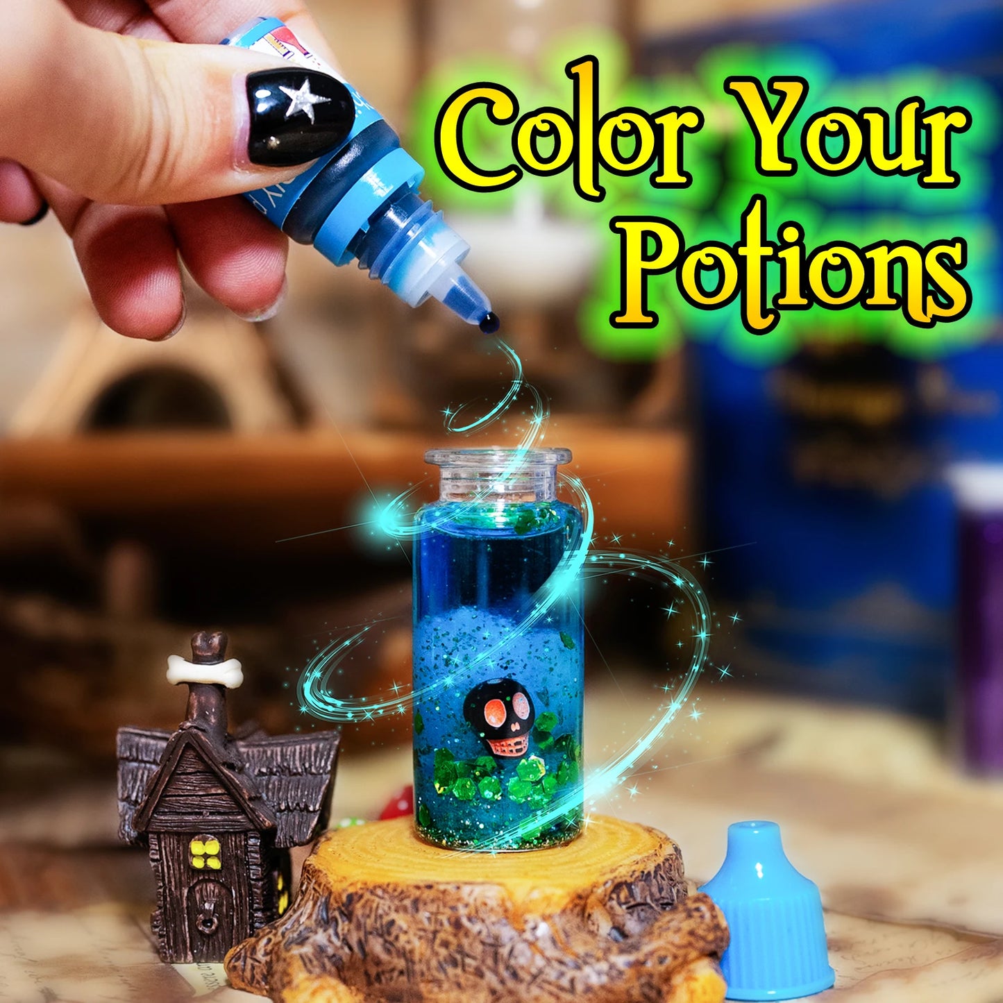 Creative fantasy potion bottles play set