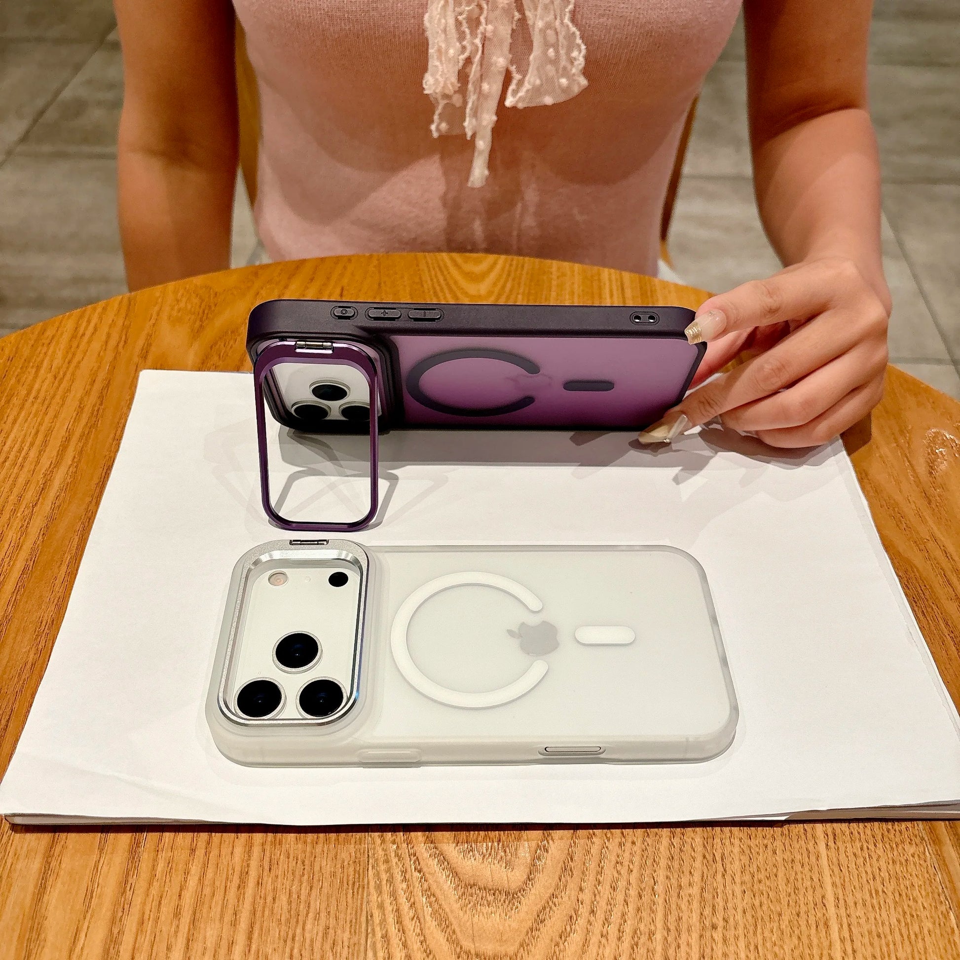 Magnetic iPhone case designed for wireless charging