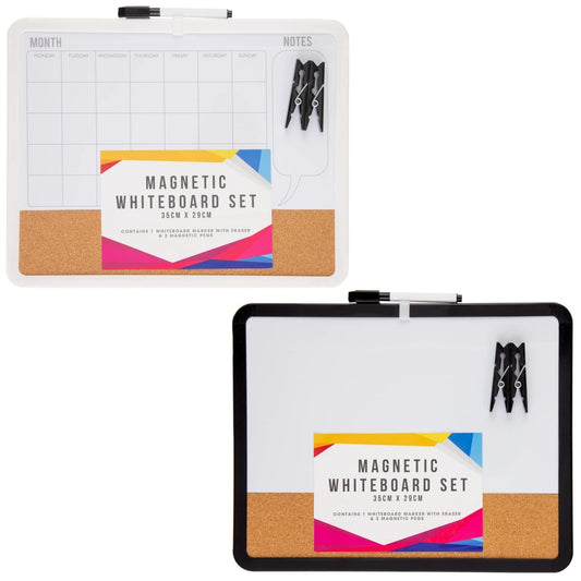 Magnetic Monthly Whiteboard Planner Set