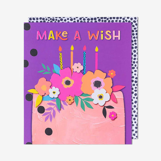 Make A Wish Cake Birthday Card, a trendy birthday card and popular birthday card greeting card, perfect for those searching greeting cards.
