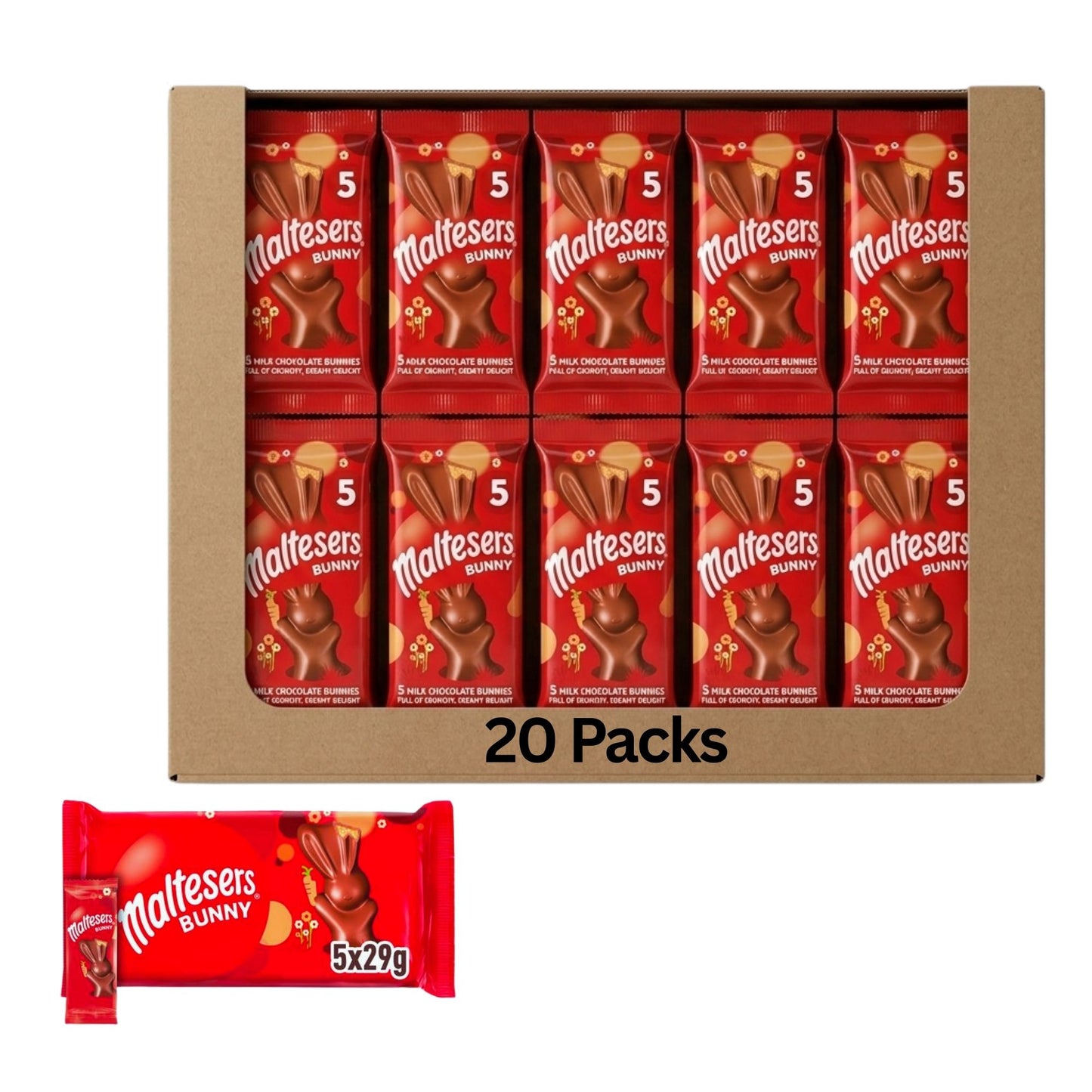 Chocolate bunny with malt and honeycomb texture