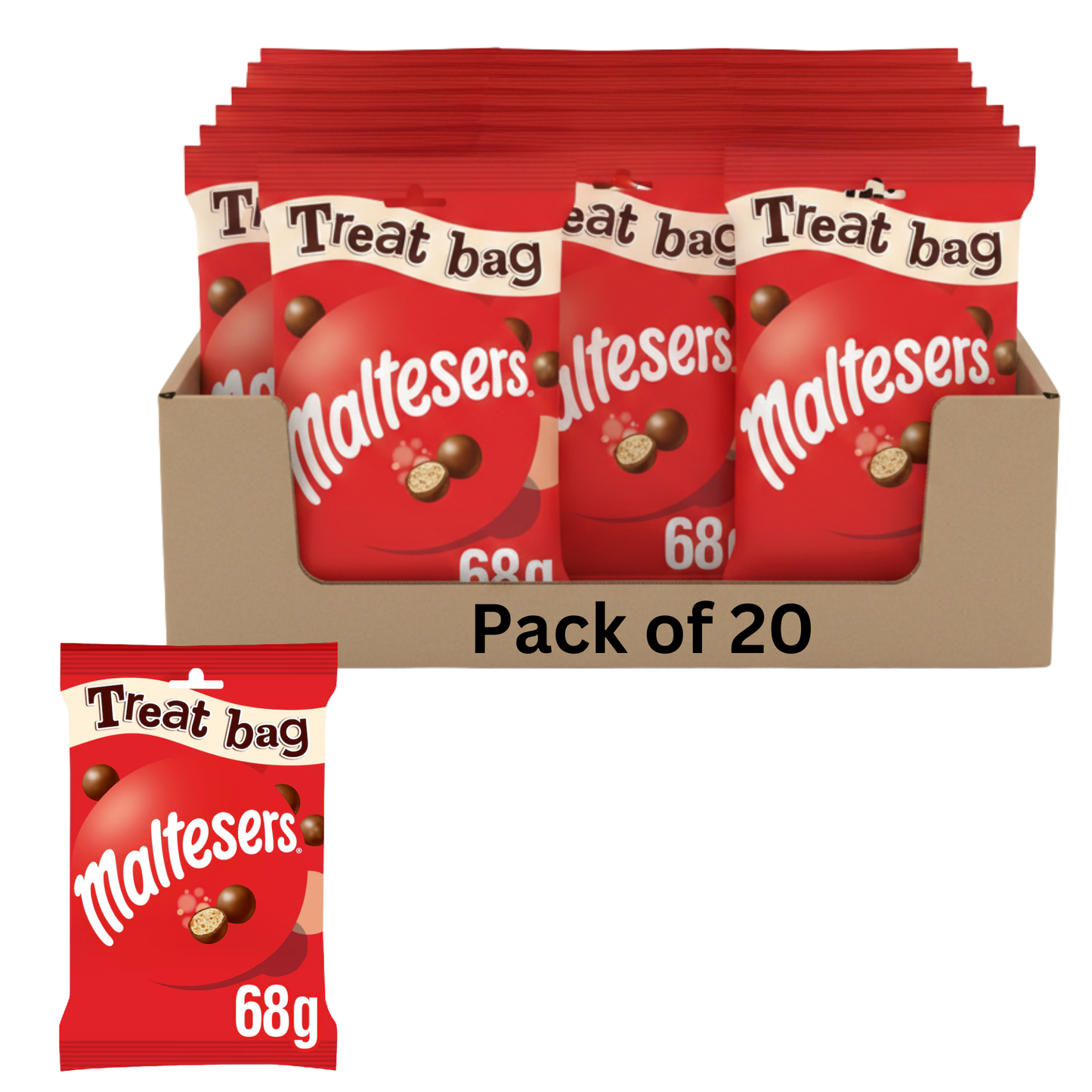 Bulk chocolate treat bag for sharing or parties