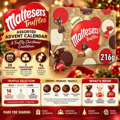Maltesers chocolate truffle advent calendar with 24 pieces