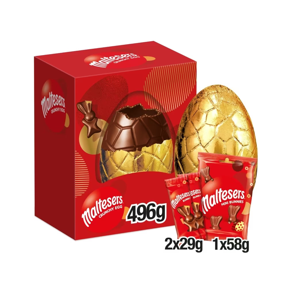 Hollow milk chocolate egg with honeycomb pieces
