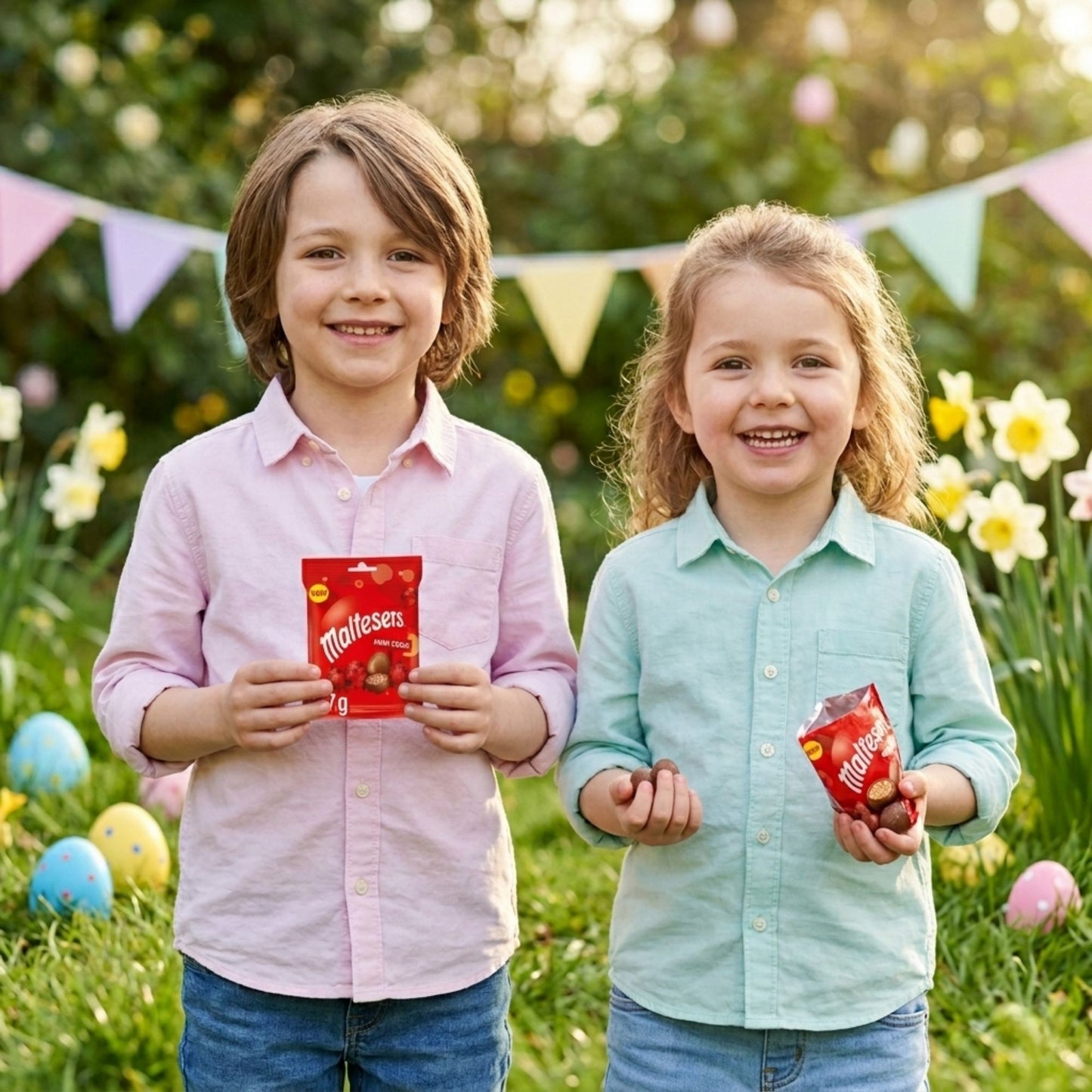 Vegetarian-friendly Maltesers mini eggs chocolate bags