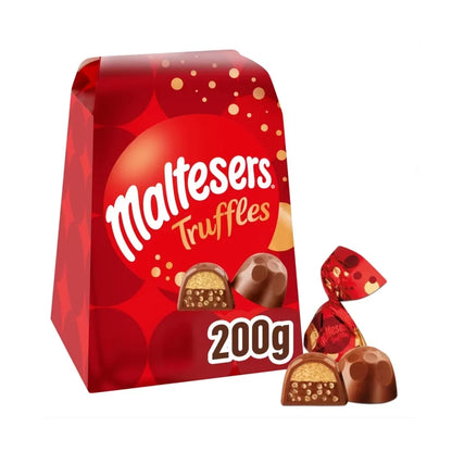 Smooth chocolate truffles with crispy centre