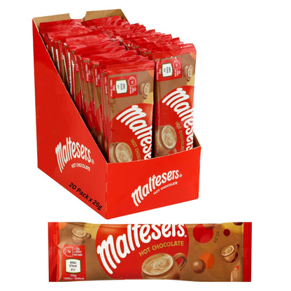Maltesers malty hot chocolate sachets 25g pack of 22