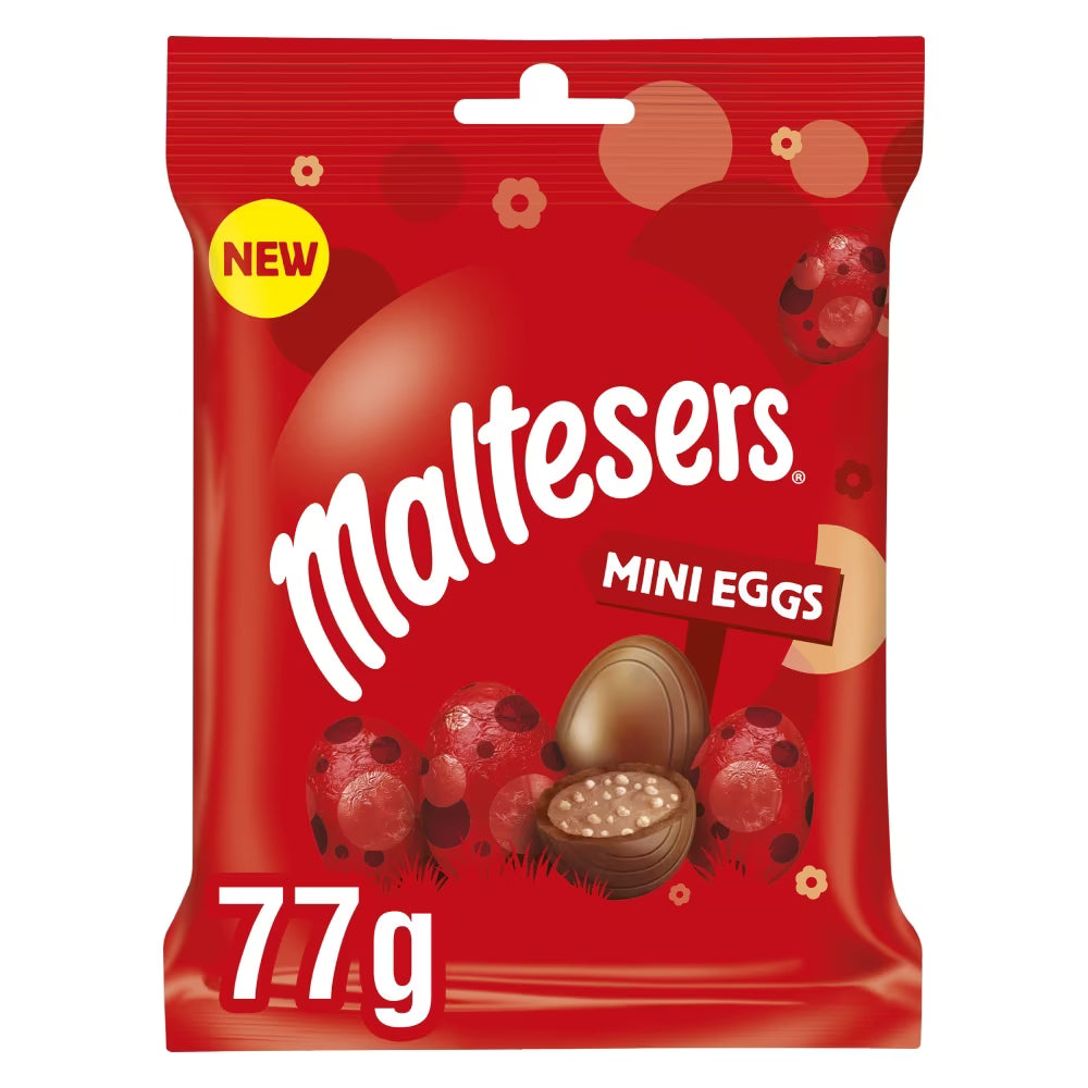 Maltesers honeycomb-filled chocolate eggs in 77g bags