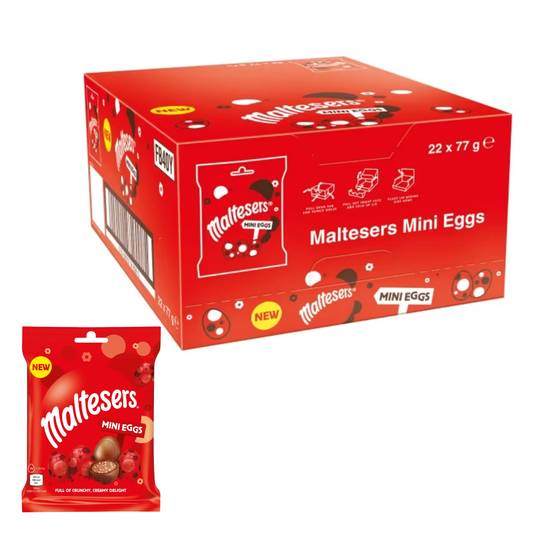 Maltesers Mini Milk Chocolate Eggs 22 x 77g bags Easter treat