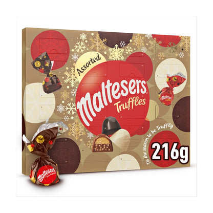 Maltesers truffles advent calendar festive box design
