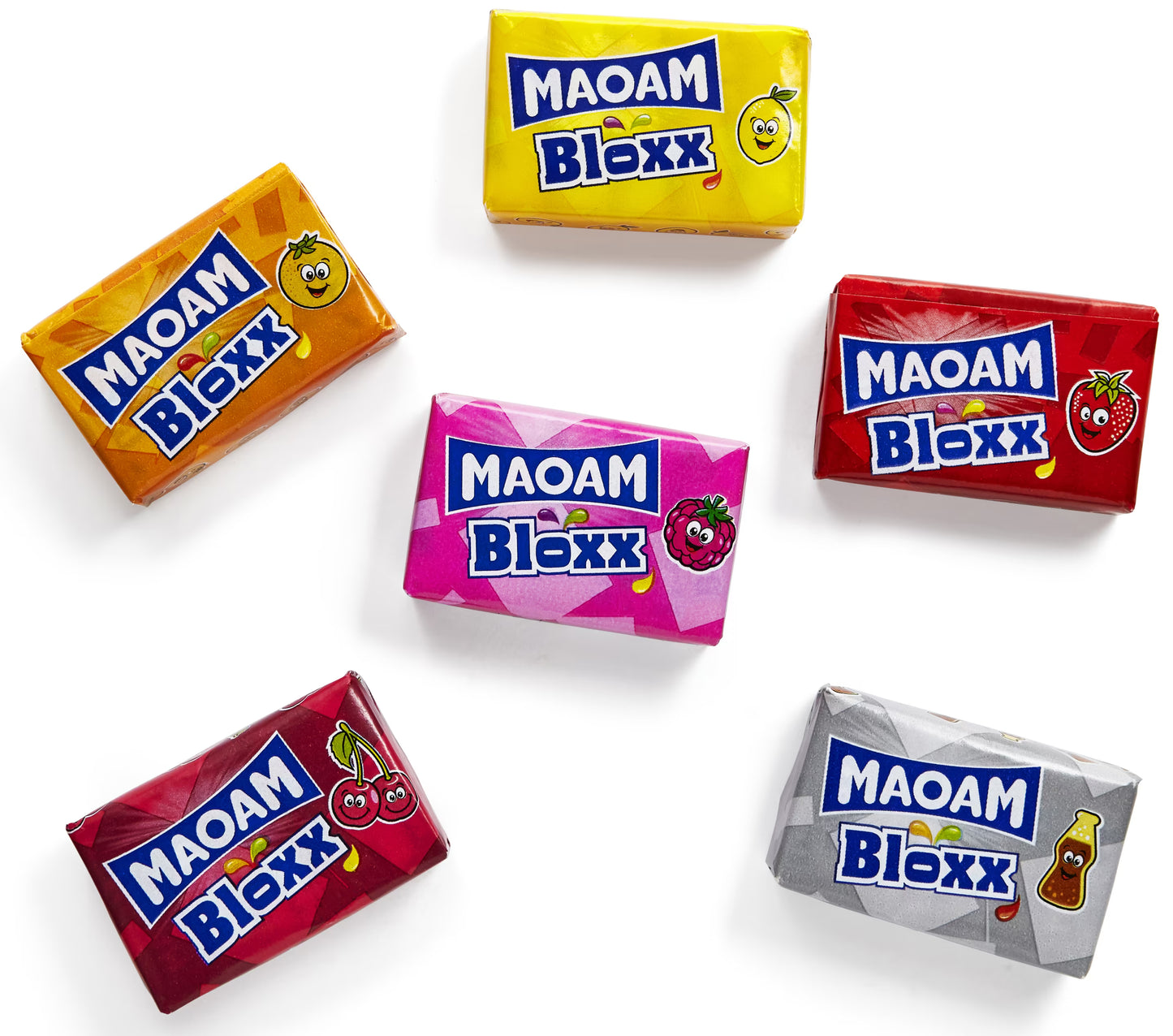 Maoam Bloxx bulk bag of individually wrapped chewy candy