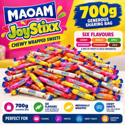 700g Maoam Joystixx individually wrapped sweets