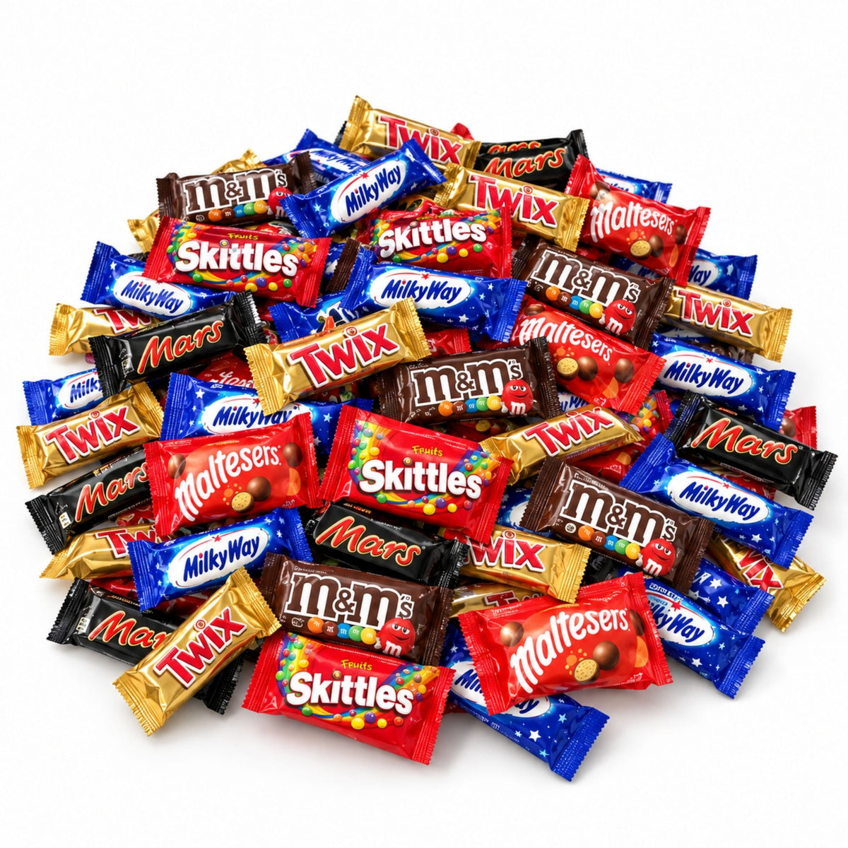 Mars Maltesers M&M's Twix Funsize Party Bag 540g