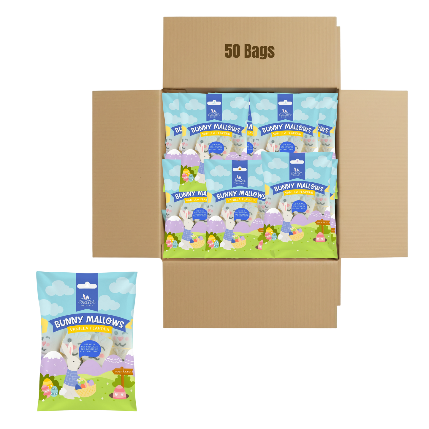 Fun Easter themed vanilla marshmallow treat