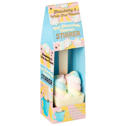 Marshmallow hot chocolate stirrer for cosy winter nights