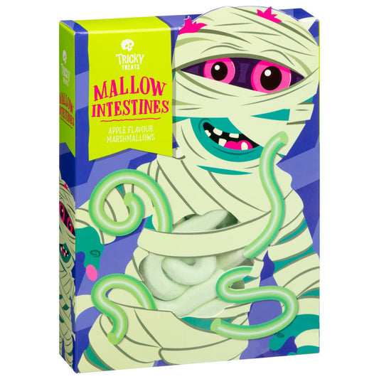 Apple-flavoured marshmallow intestines