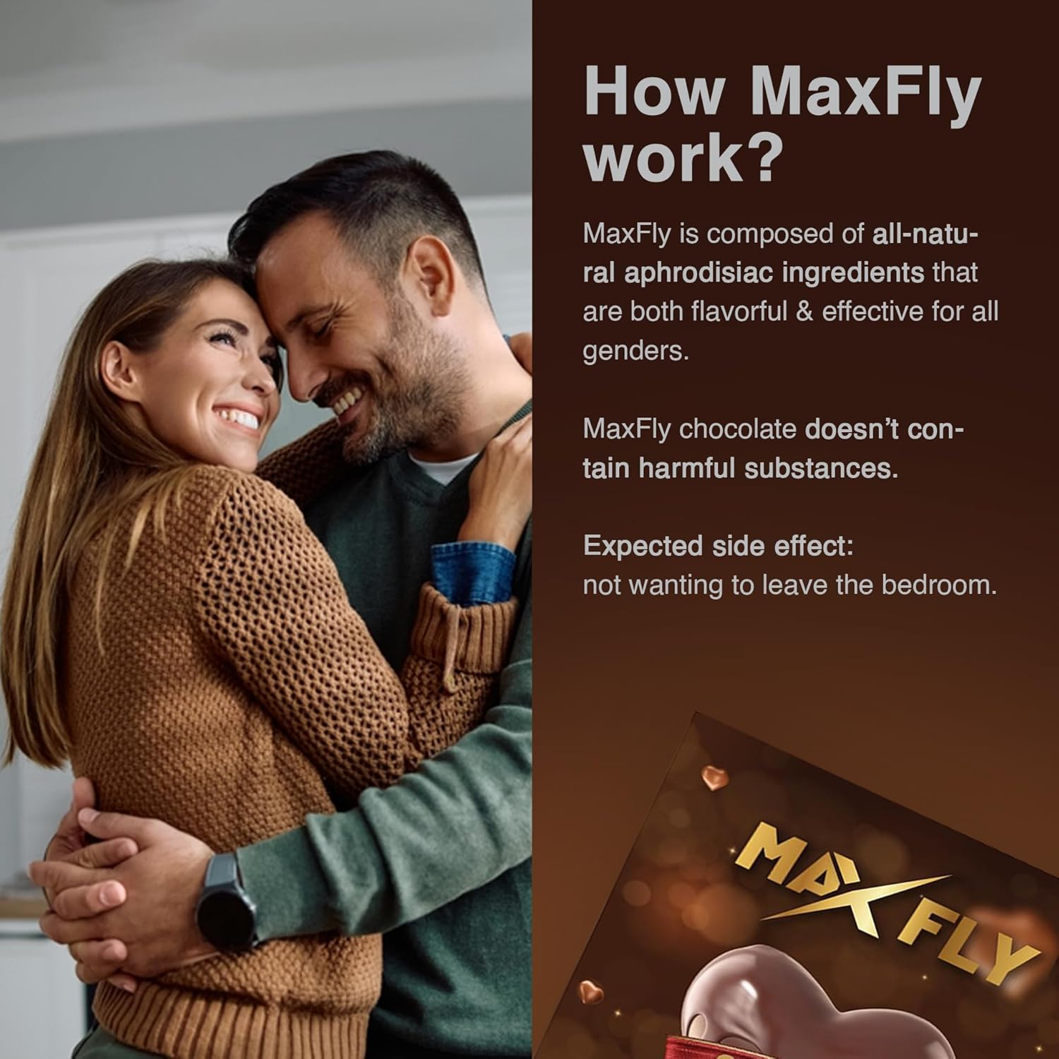 MaxFly 25g milk chocolate for improved performance and vitality