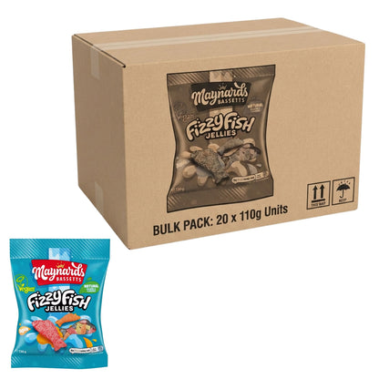 Maynards Fizzy Fish Sweets 20 x 110g