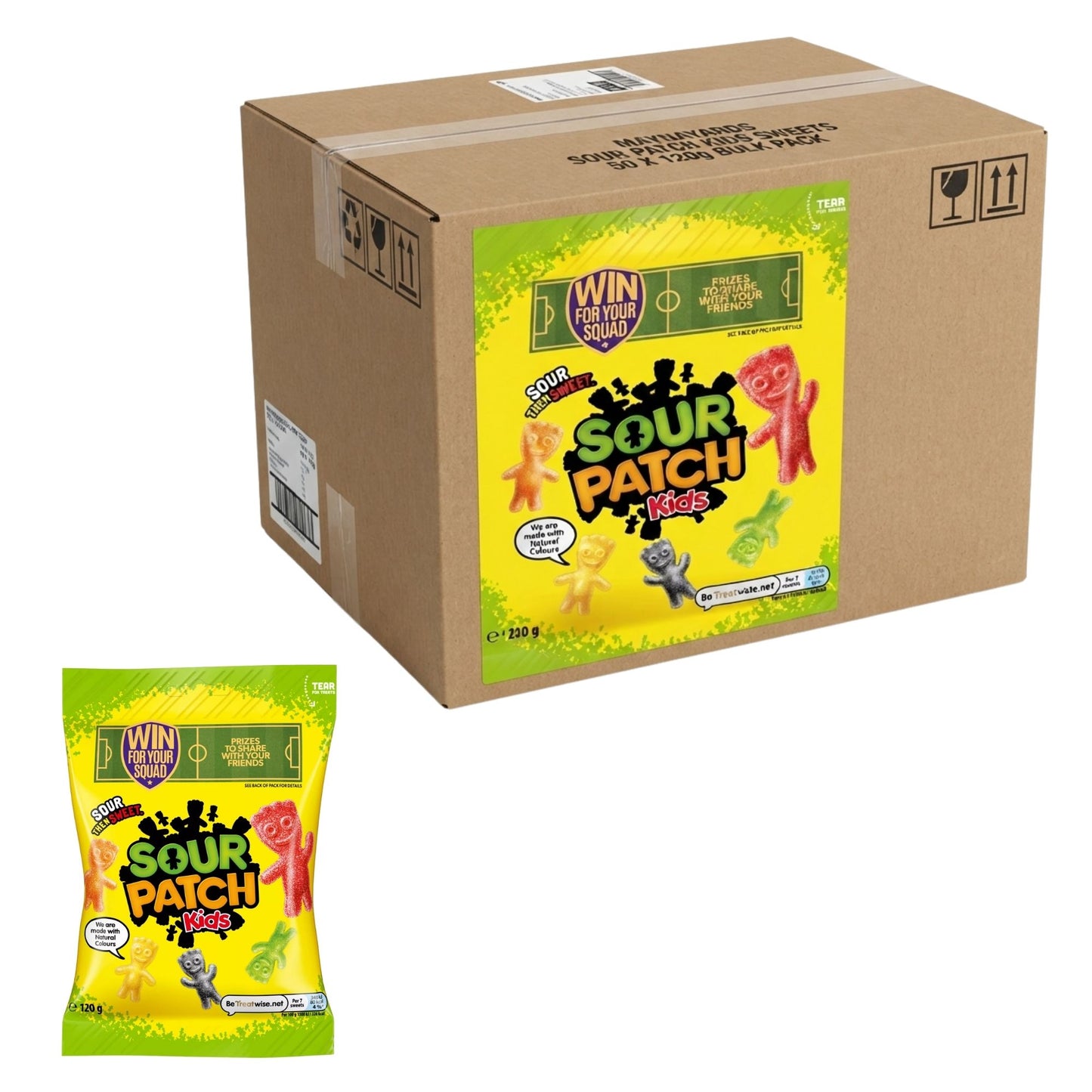 Maynards Sour Patch Kids Sweets 50 x 120g