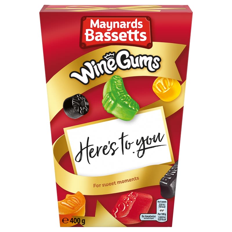 Maynards 350g Wine Gums – Assorted Fruit Flavoured Chews – Jolafunbs