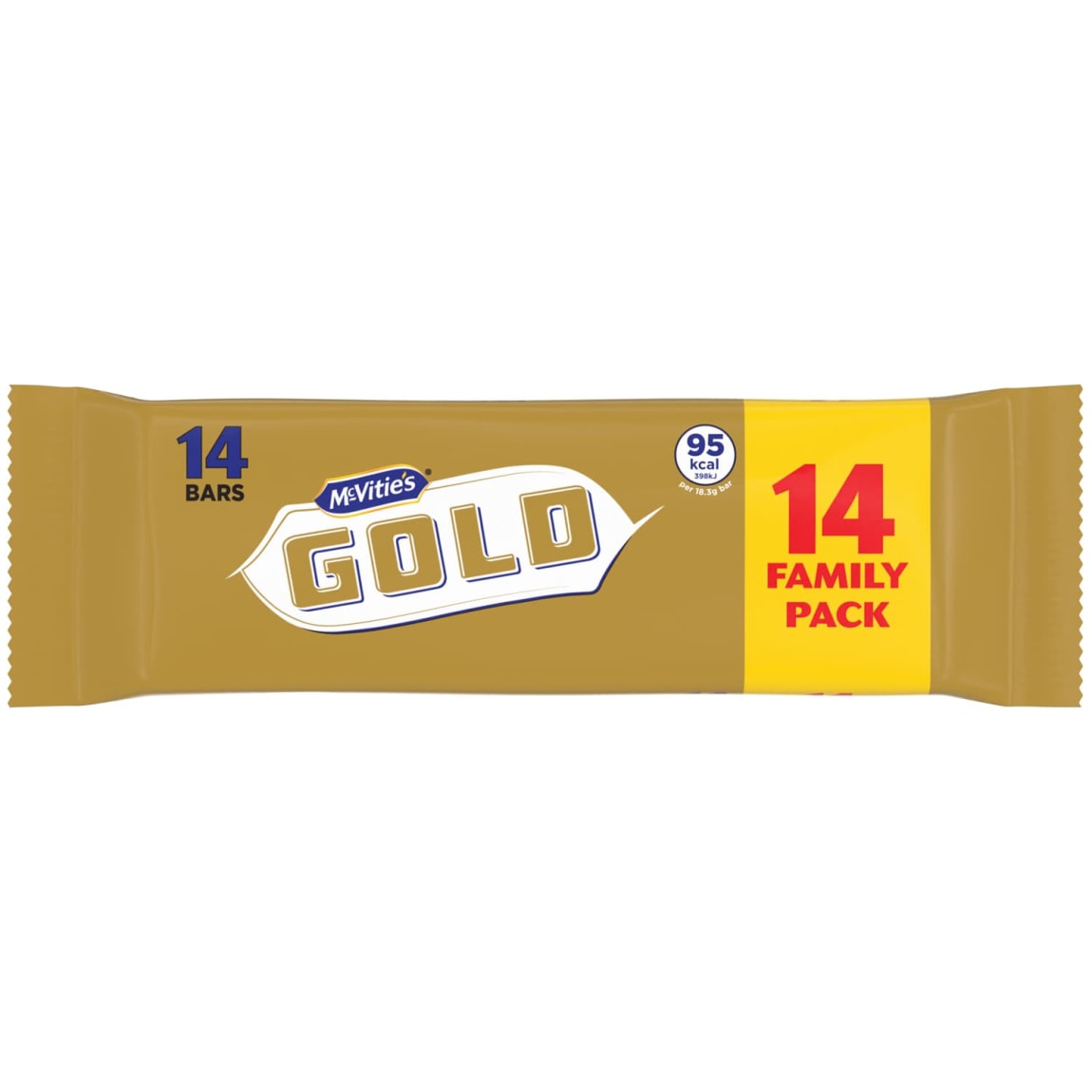 McVitie’s Gold Bars 14 pack of caramel coated biscuits