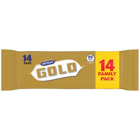 McVitie’s Gold Bars 14 pack of caramel coated biscuits