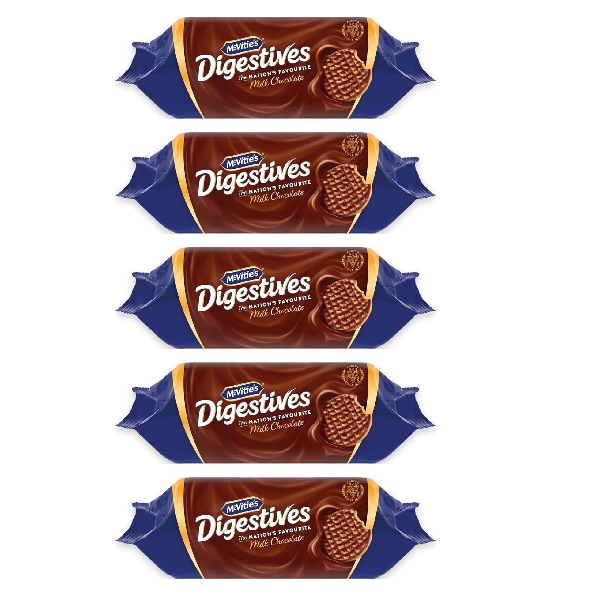 McVitie's Milk Chocolate Digestives Biscuits 5 x 433g