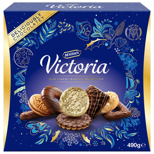 McVitie’s Victoria 490g biscuit gift tin for Christmas