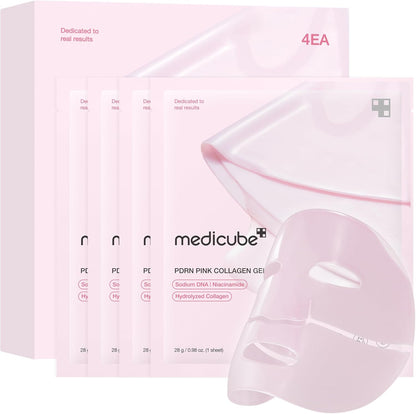 Medicube Salmon DNA PDRN pink collagen jelly mask 4 pack
