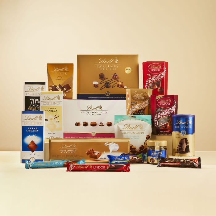 Mega-sized Lindt selection box full of premium chocolates