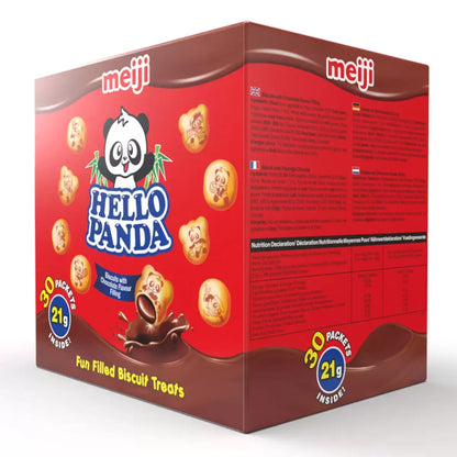 Individually wrapped Hello Panda chocolate biscuits 30-pack
