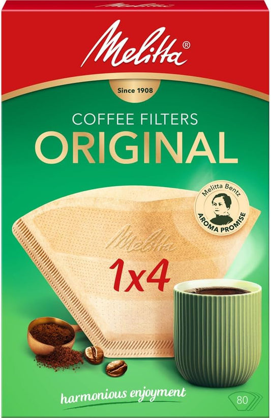 Melitta 1x4 coffee filters pack of 80