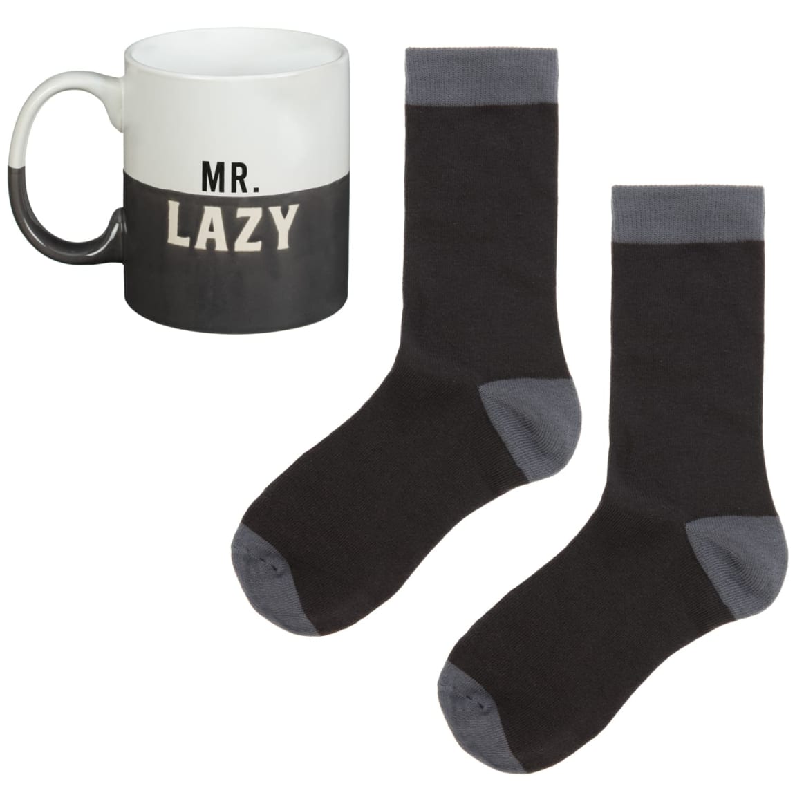 Men’s Mug & Sock Gift Set in Mr Lazy Design