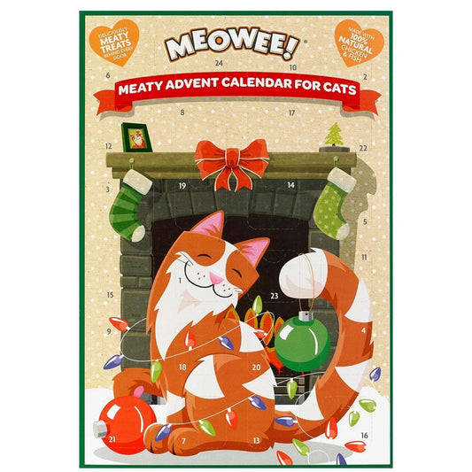 Meowee Christmas Cat Advent Calendar with meaty treats