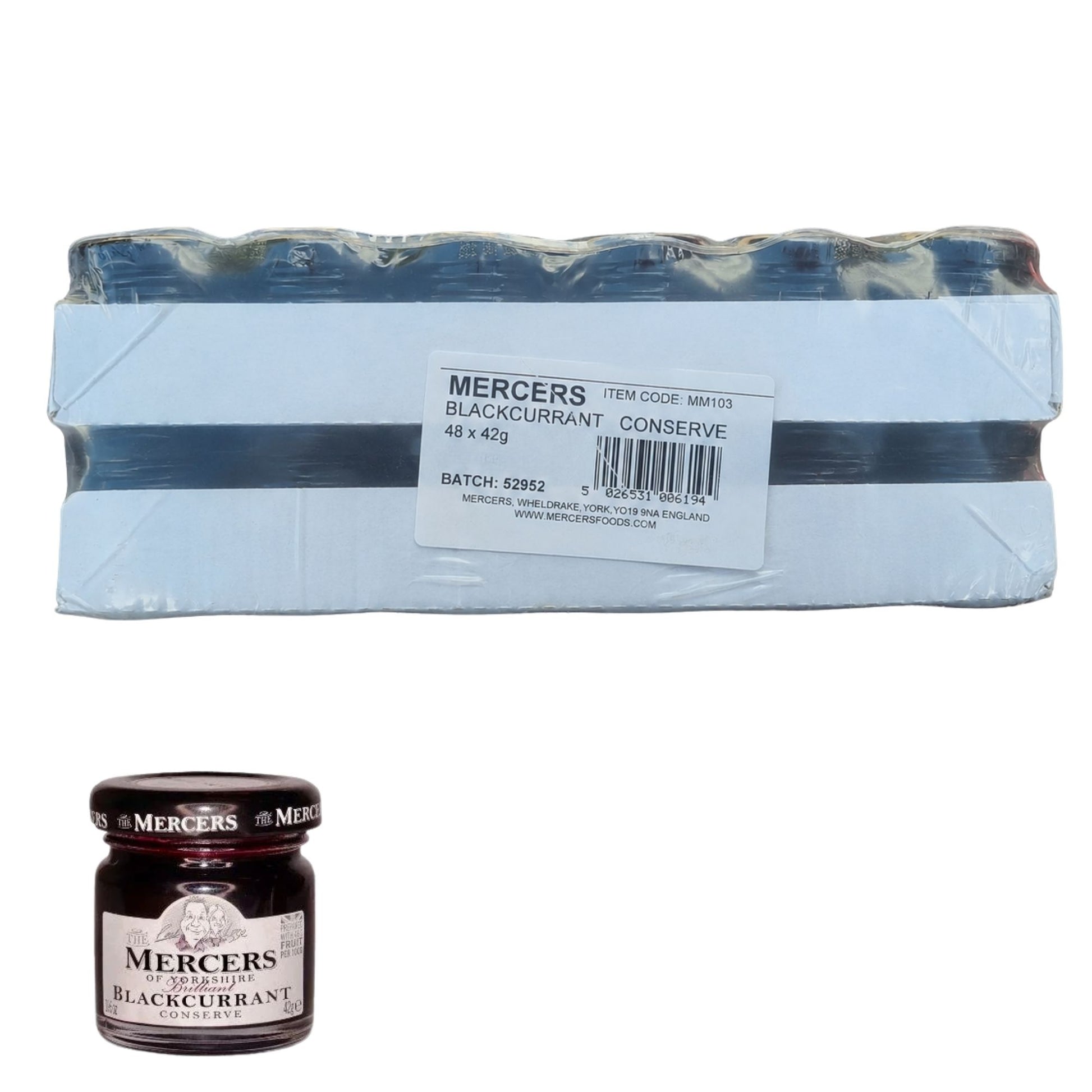 Mercers Blackcurrant Conserve 48 x 42g