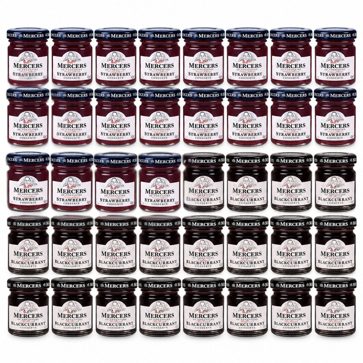 Mercers Blackcurrant and Strawberry Conserve 40 Portions