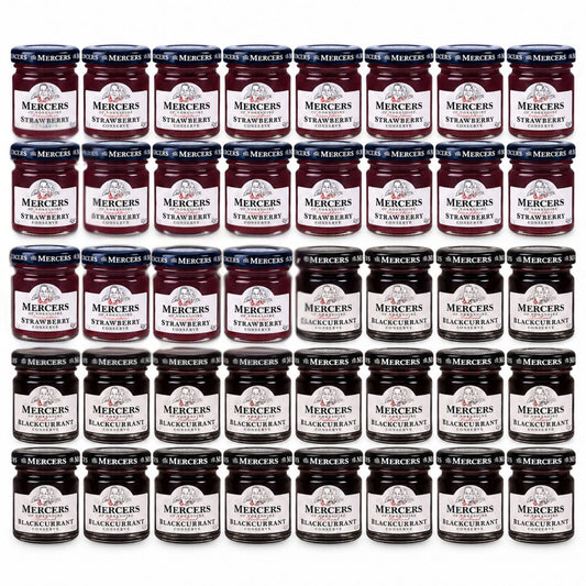 Mercers Blackcurrant and Strawberry Conserve 40 Portions