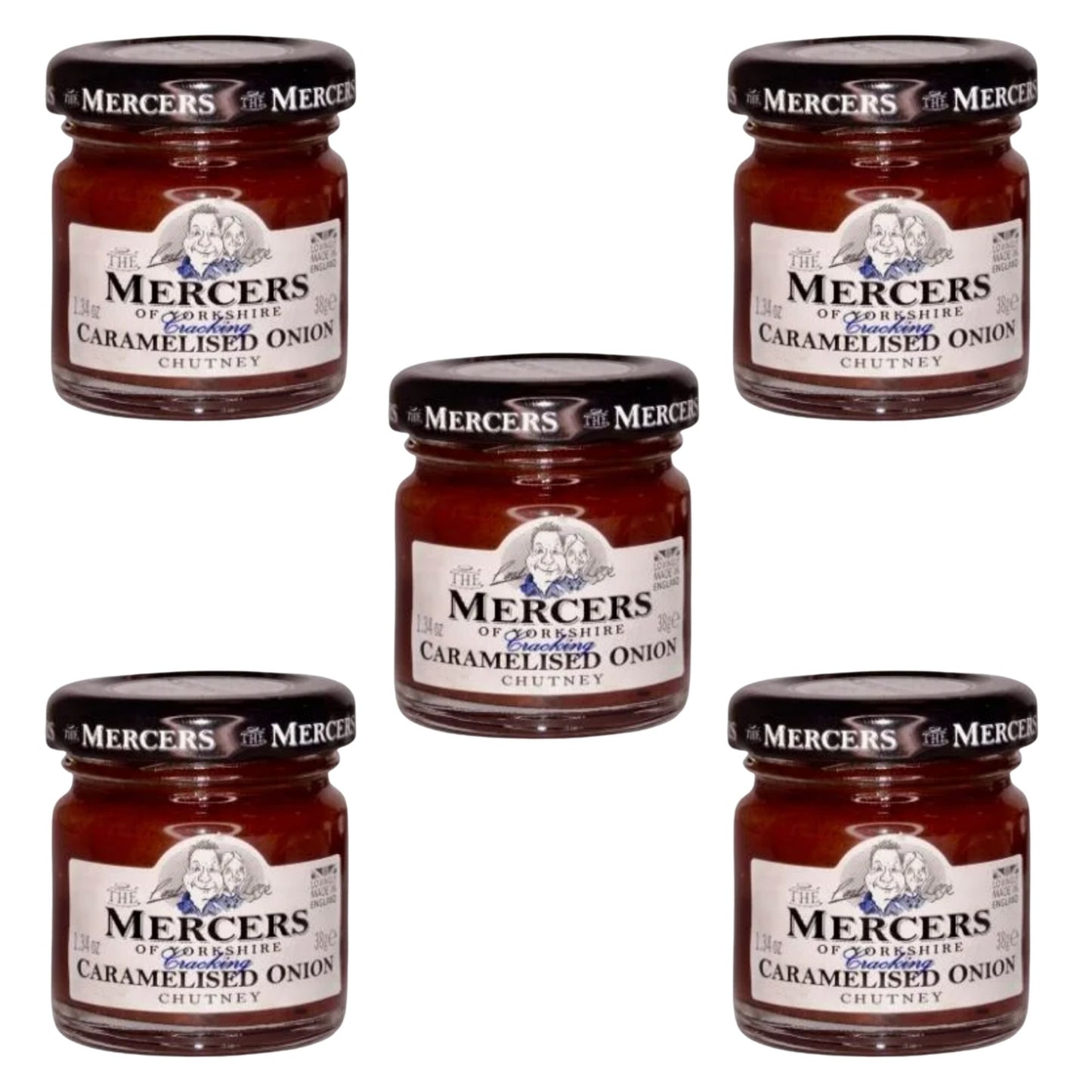 Mercers Caramelised Onion Chutney 5 x 38g