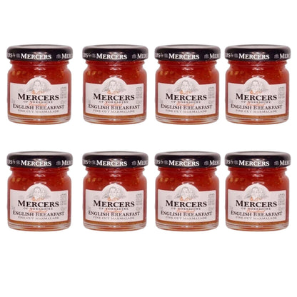 Mercers Fine Cut English Breakfast Marmalade 8 x 42g