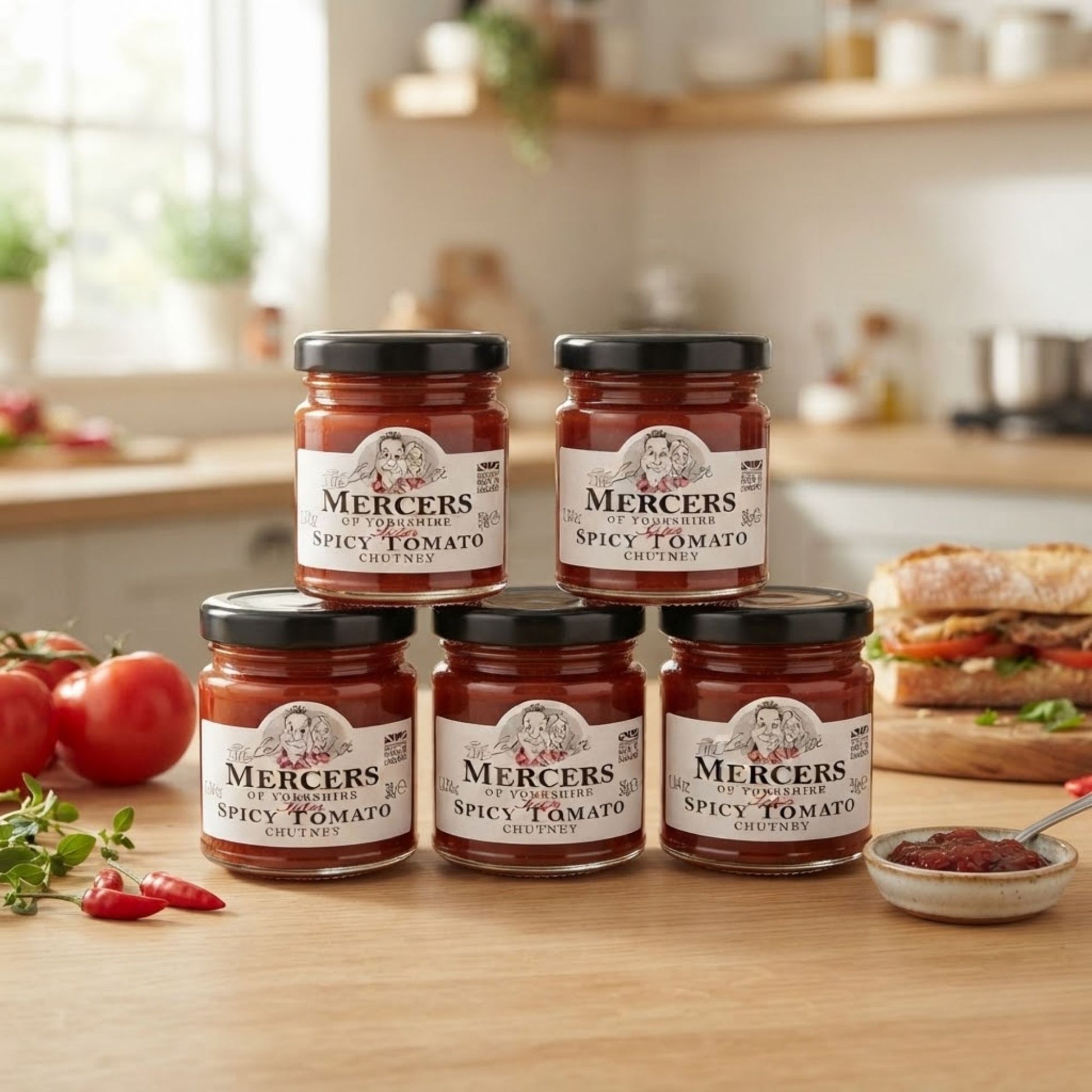Mercers tomato chutney condiment