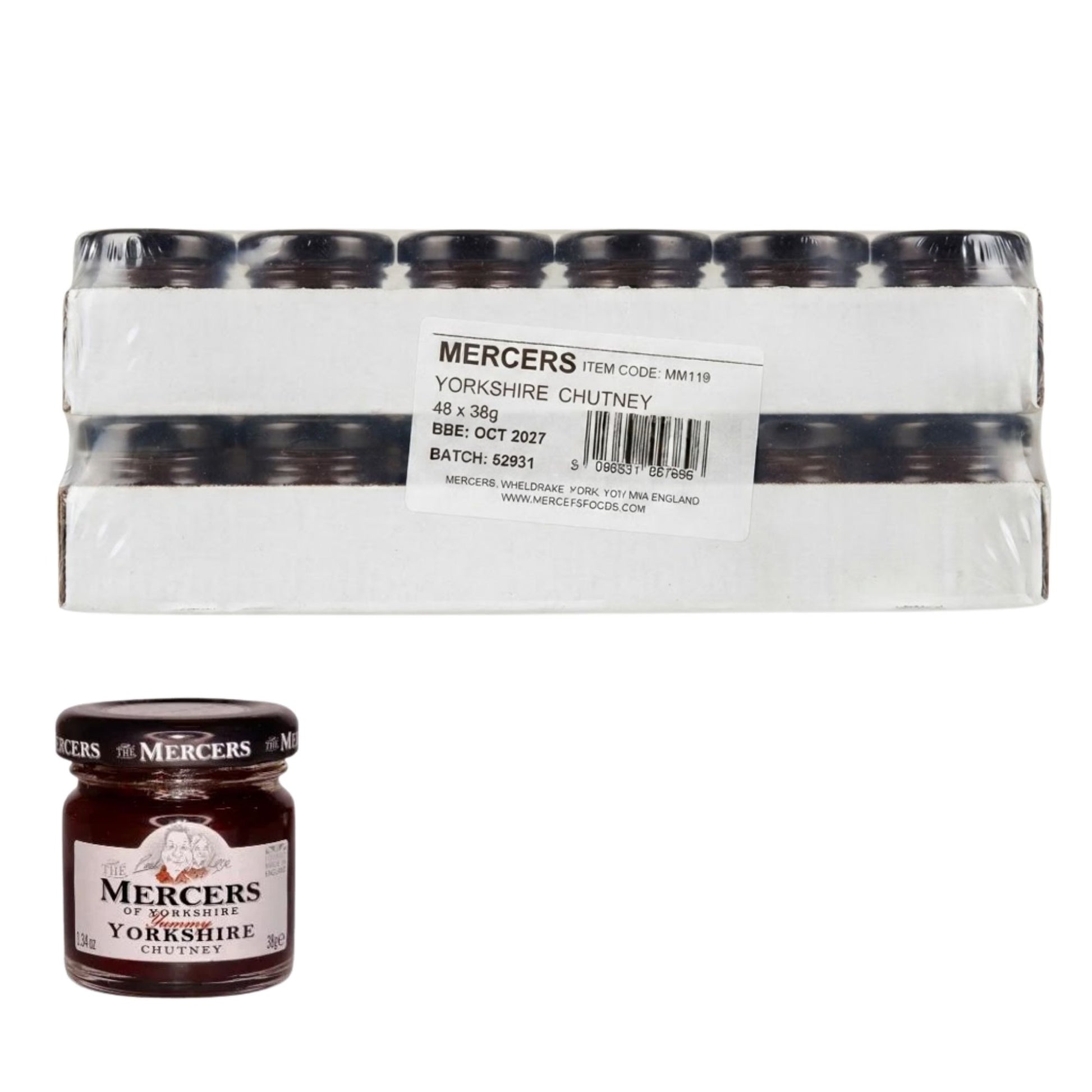 Mercers Yorkshire Chutney 48 x 38g
