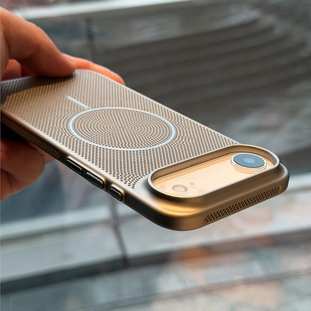 Metal mesh MagSafe case for iPhone 17 Air to iPhone 11 series